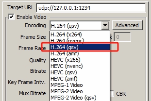 IPVTL Intel QSV Encoding