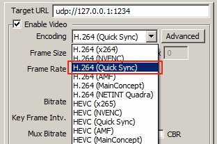 IPVTL Intel Quick Sync Video Encoding
